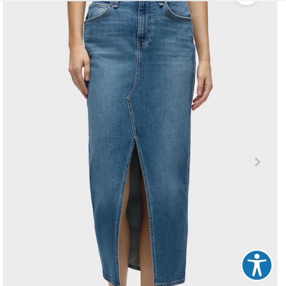 Hudson midi denim skirt